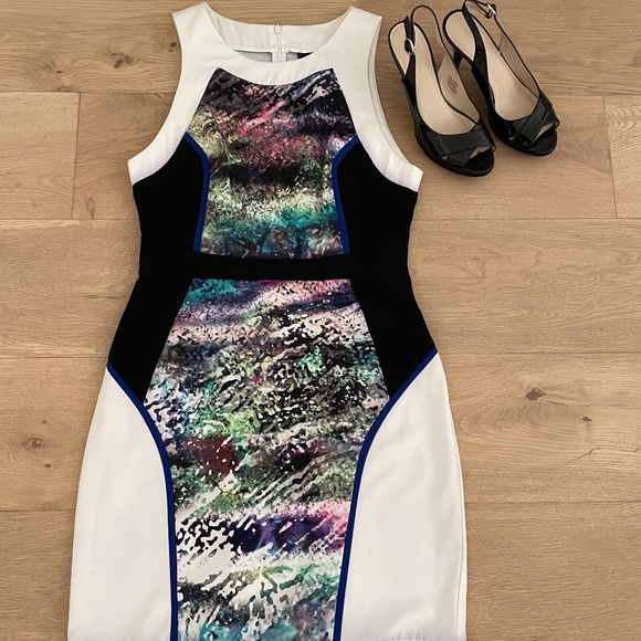 NWT - G.I.N. Color Block Sheath Dress - Picture 1 of 4